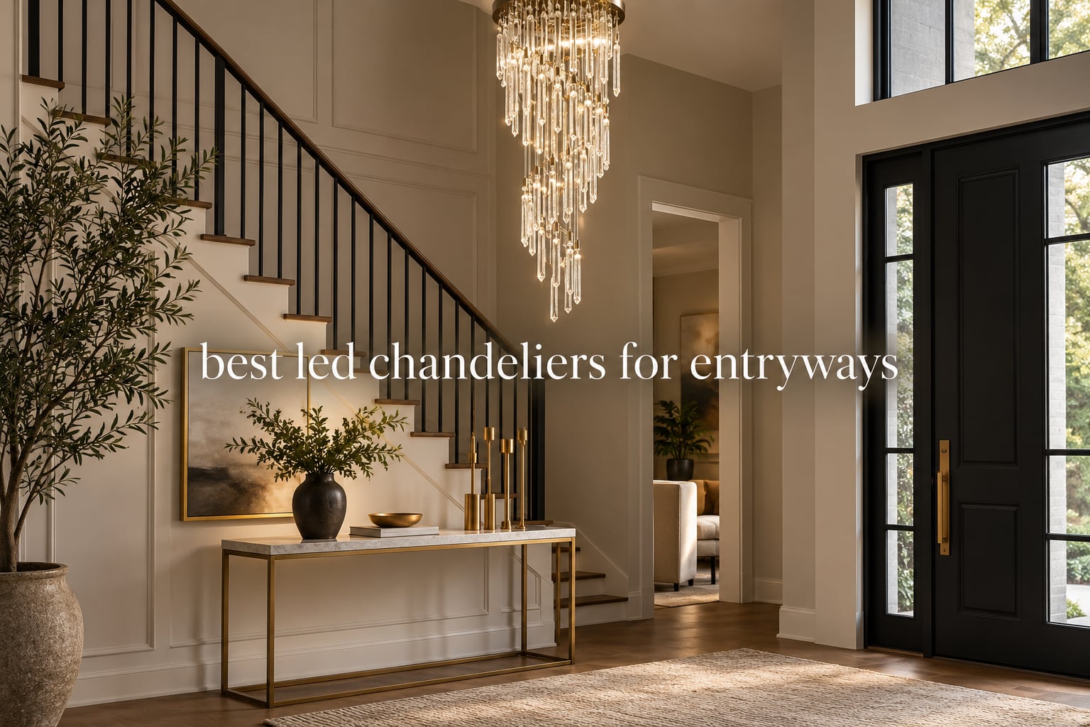 best led chandeliers for entryways
