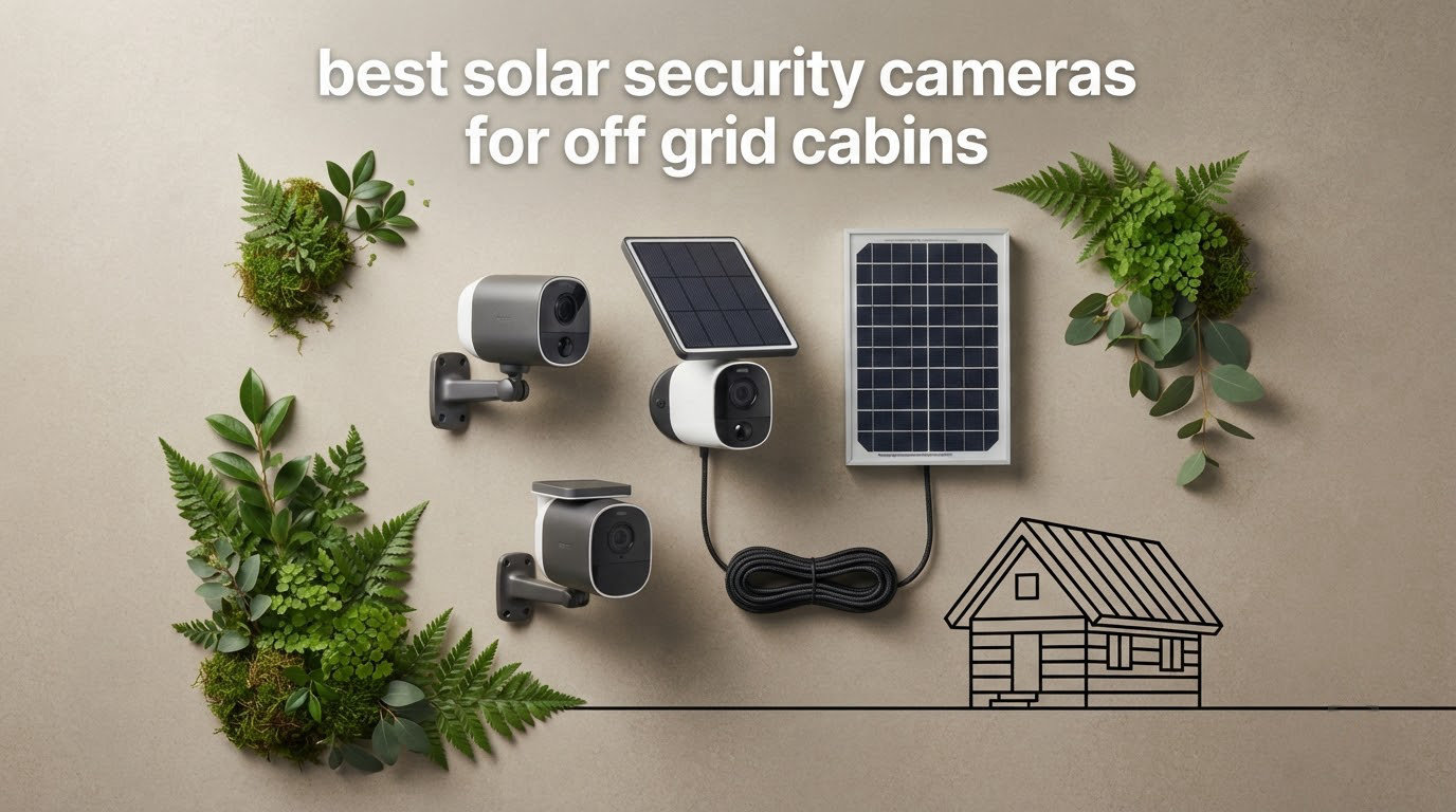 best solar security cameras for off grid cabins